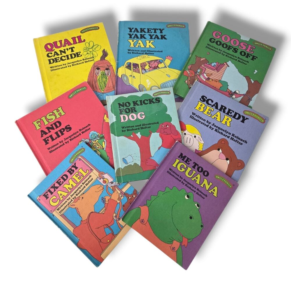 Sweet Pickles Book Lot Vintage 1970s 1980s Childrens Picture Books Illustrated